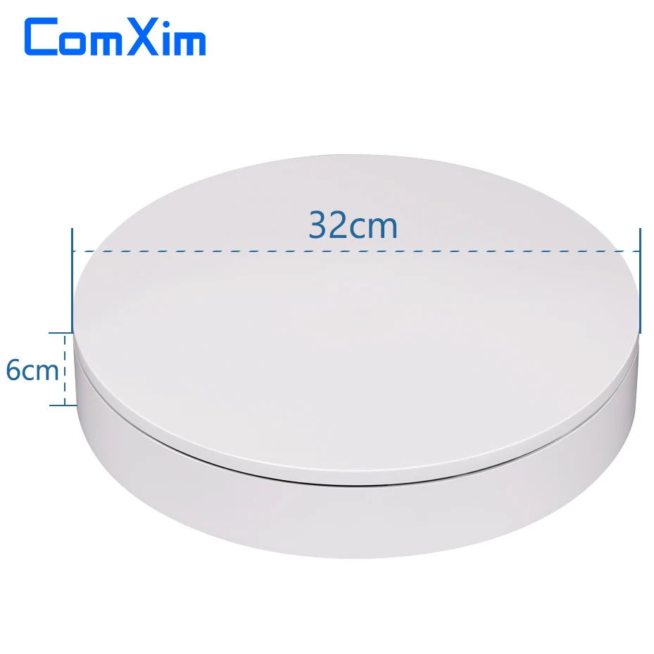 32cm Remote Control Speed Direction 360 Degree Rotation Electric Rotating Turntable 3D Scanning Photography Display Stand ComXim