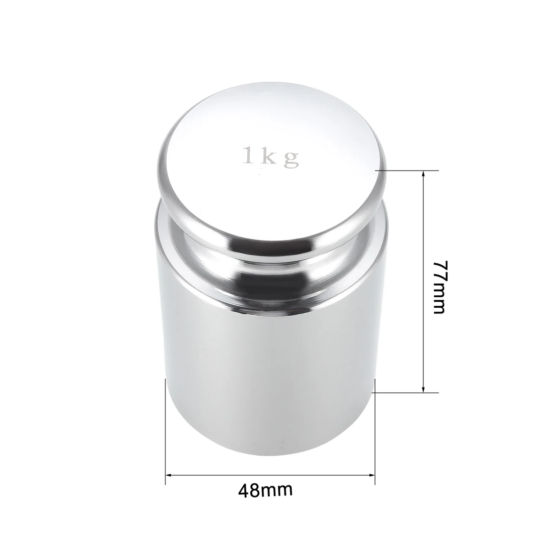 1Pcs Accurate Calibration Weight 1kg M1 Precision Chrome Plated Steel Scale Weights Weighting Tools for Digital Balance Scales