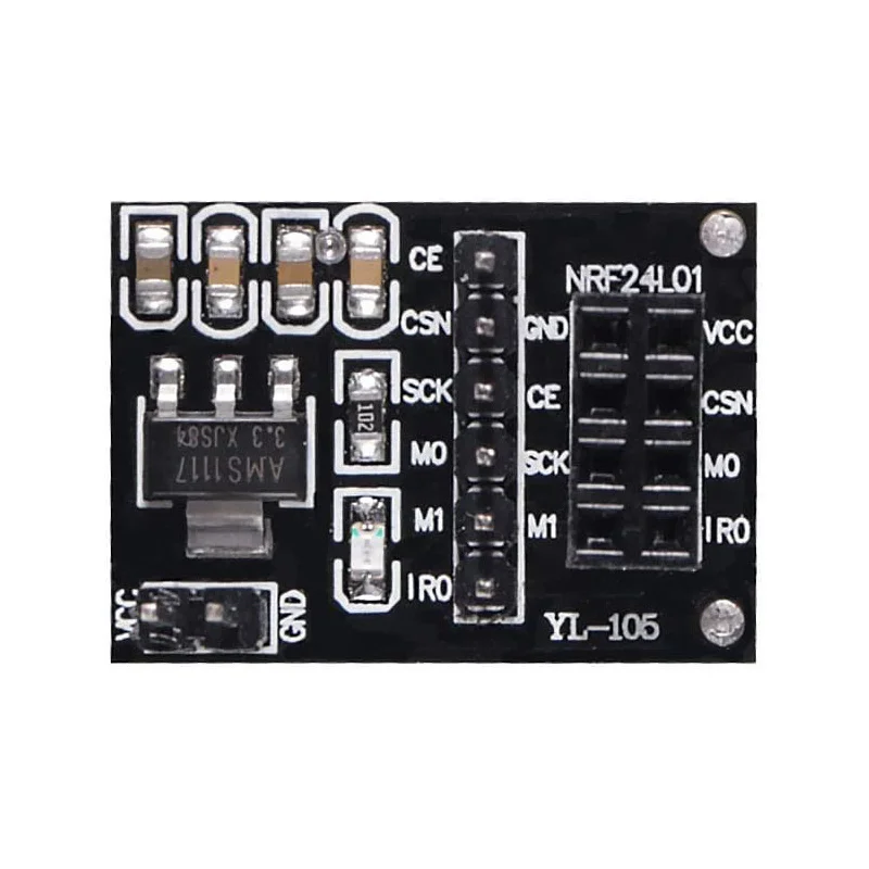 6 sztuk/partia NRF24L01 2.4GHz bezprzewodowy moduł nadawczo-odbiorczy RF z NRF24L01 gniazdo Breakout Adapter dla Arduino