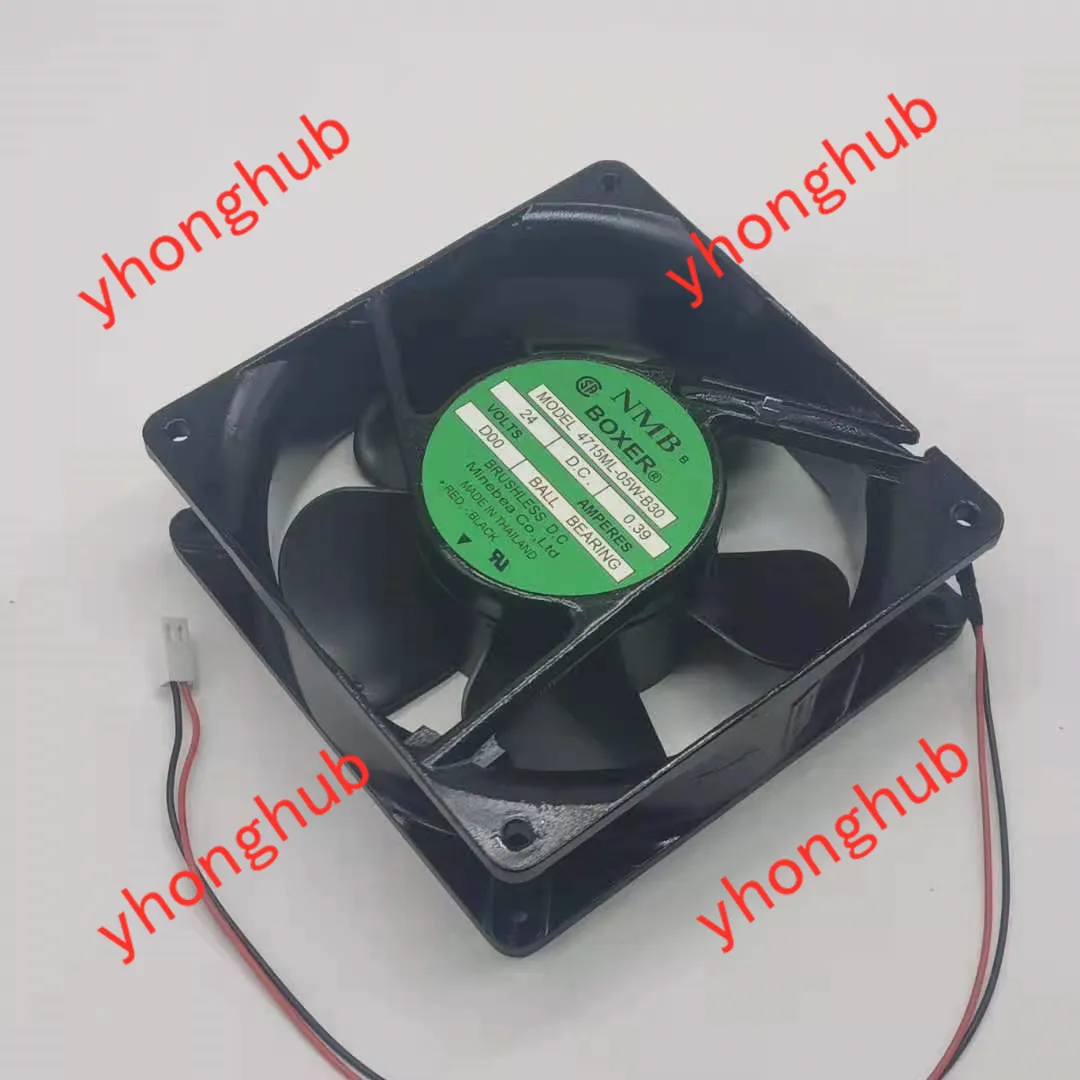 

NMB-MAT 4715ML-05W-B30 D00 D08 DC 24V 0.39A 120x120x38mm 2-Wire Server Cooling Fan