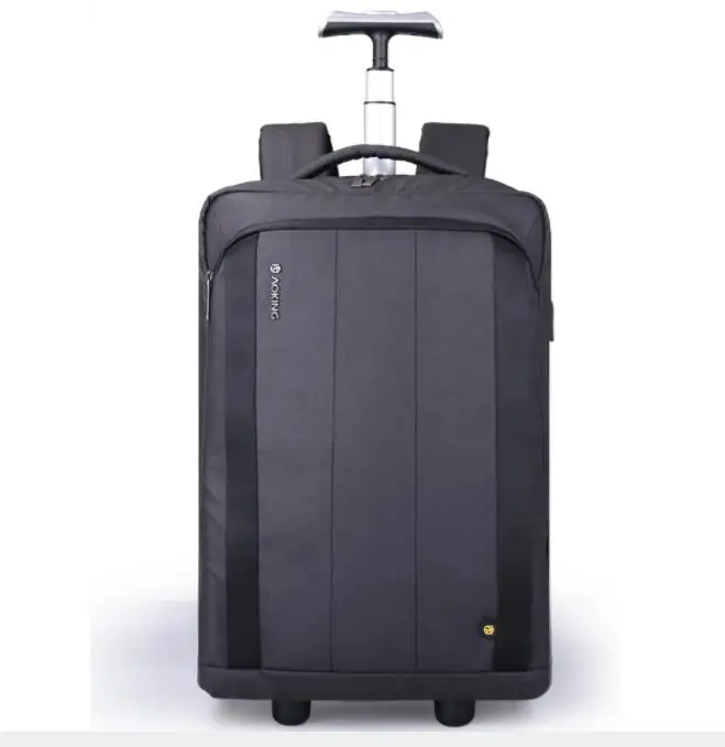 Men Travel trolley bag Rolling Luggage backpack bags on wheels wheeled backpack for Business Cabin carry on luggage bag wheels