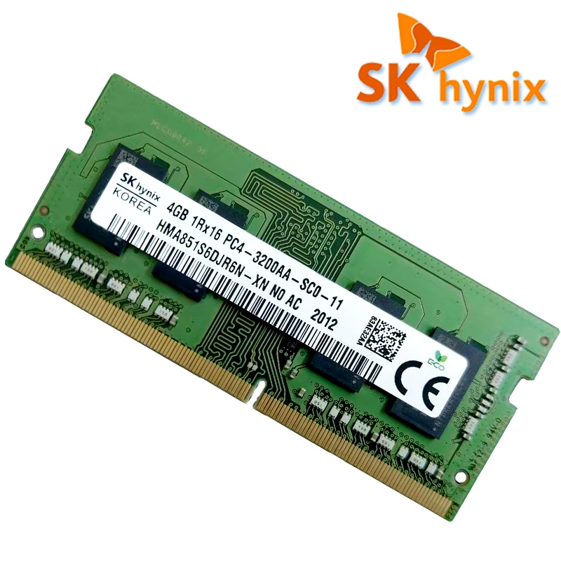 

original SK hynix ddr4 4GB 3200MHz ram sodimm DDR4 laptop memory support memoria PC4 4G 3200AA notebook RAM 4G 8G 16G 32G