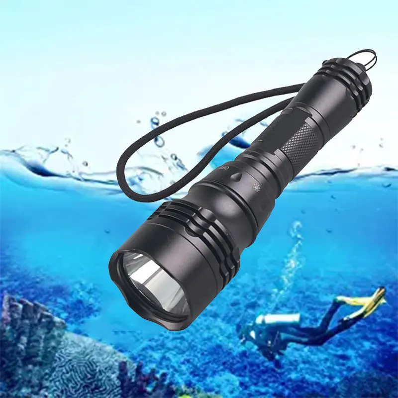 

TMWT Professional Diving Flashlight 1000LM 10W T6 LED Diving Light Waterproof Underwater Torch