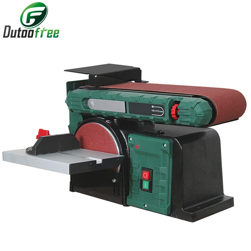 

650W 220V Multifunctional Abrasive Belt Machine Desktop Electric Sanding Machine Sandpaper Machine Woodworking DIY Polishing