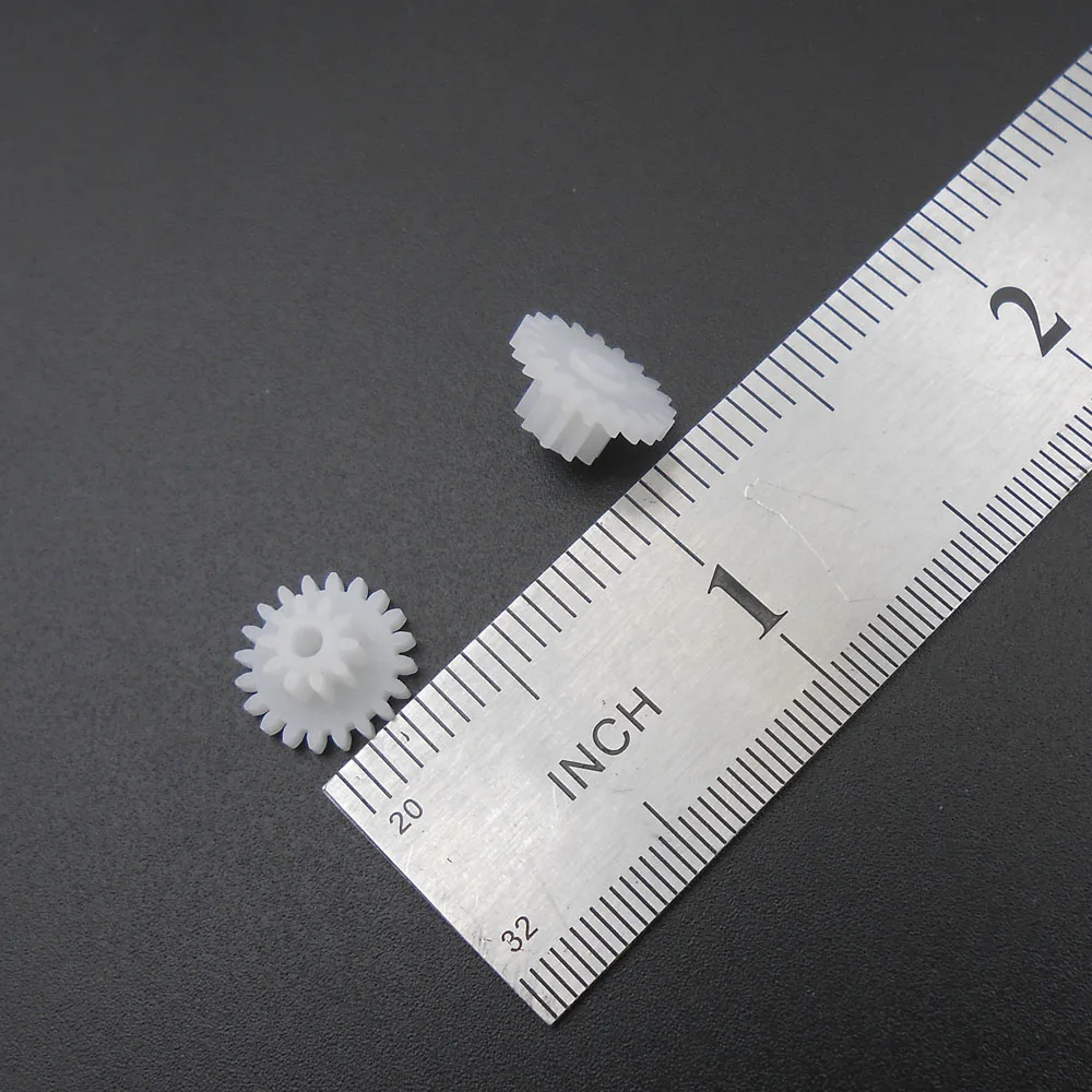 20개/세트 0.5 모듈러스 20+10 톱니 구멍 직경 1.95MM 2MM 2A 타이트 20102A 20T102A 0.5M 이중 기어 감속 이중층 기어
