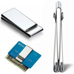 Money Clip Stainless Steel 3 Folder Card Wallet Holder Multifunction Money Clips Card Money Folder Clips Accessories 2024 New