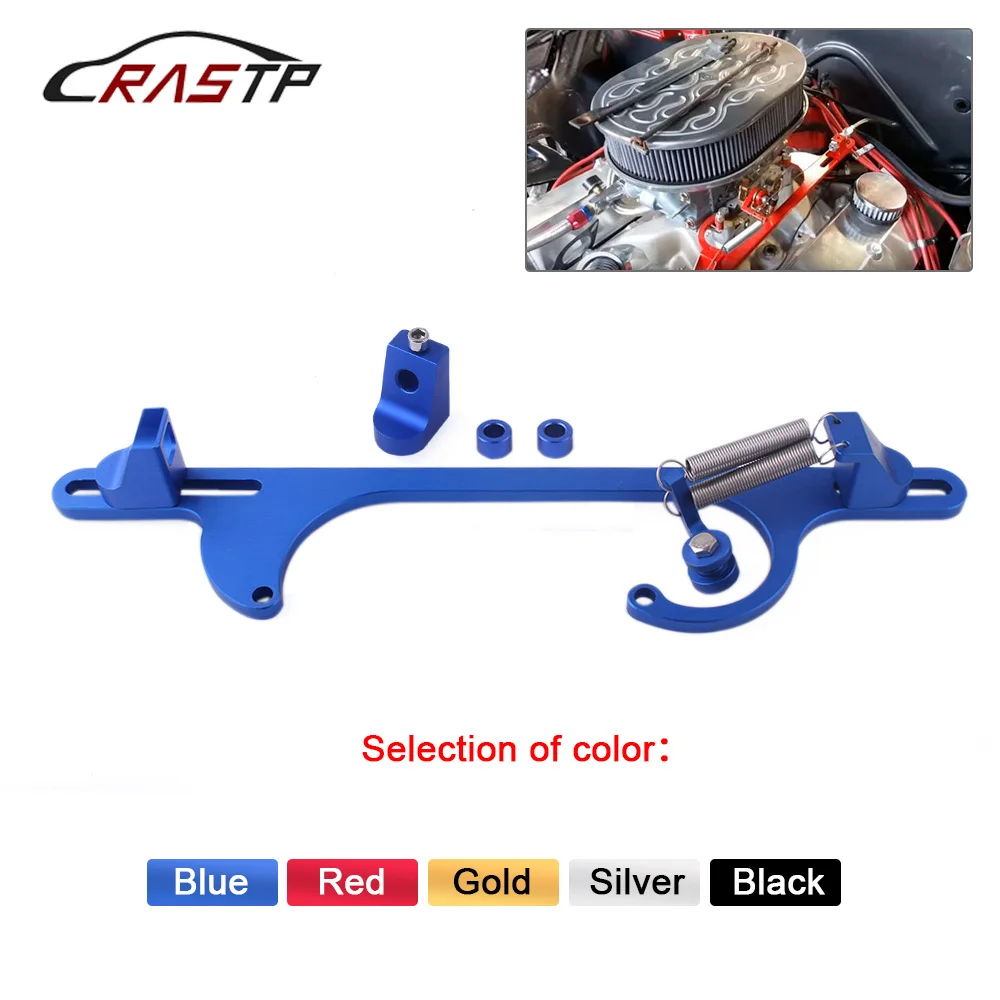 RASTP - New Arrived Billet Aluminum Throttle Cable Bracket Carburetor Bracket for Holley 4150 & 4160 Series Carburetor RS-THB002