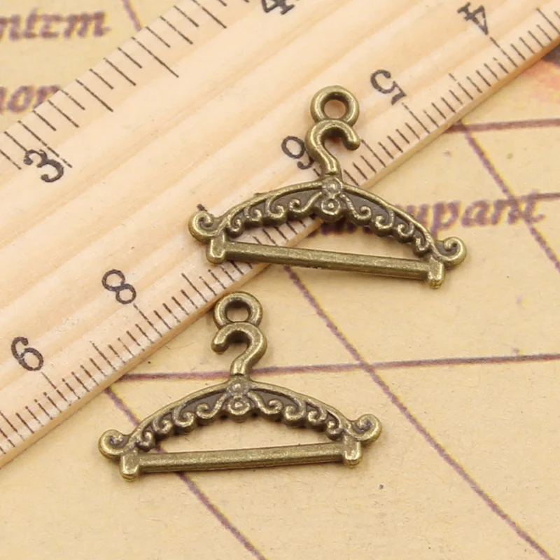 20pcs Charms Hanger Clothes Stand 24x17mm Tibetan Bronze Silver Color Pendants Antique Jewelry Making DIY Handmade Craft