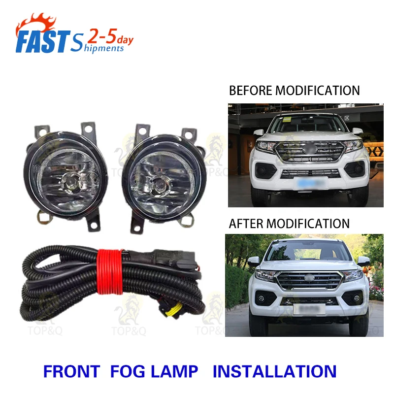 

Fit for Great Wall Wingle 7 Front fog lights fornt bumper lamps for great wall wingle Modification accessories