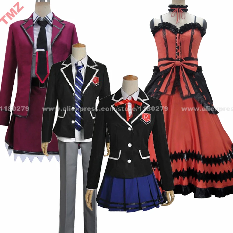 

Date A Live Shido Itsuka Kurumi Tokisaki Group of Characters Clothing Anime Clothes Cosplay Costume,Customized Accepted