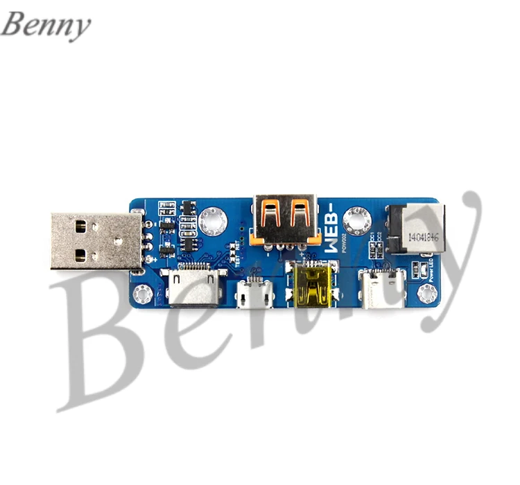 More than WEB-POW002 Multi-function USB Adapter Plate MicroUSB TYPE-C DC PD