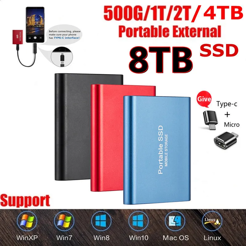 

Portable Hard Disk External Hard Drive SSD hard disk16TB HD Externo Harddisk Harici External Hard Drive 1TO 16TB Storage