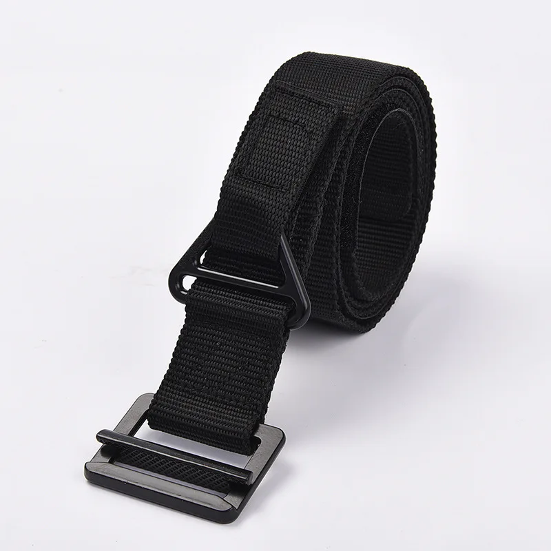 Canvas Belt with Square Bucklet Men Tactical CQB Outdoor Sports Nylon Strengthening Thicken Canvas Waistband Military Mens Belts