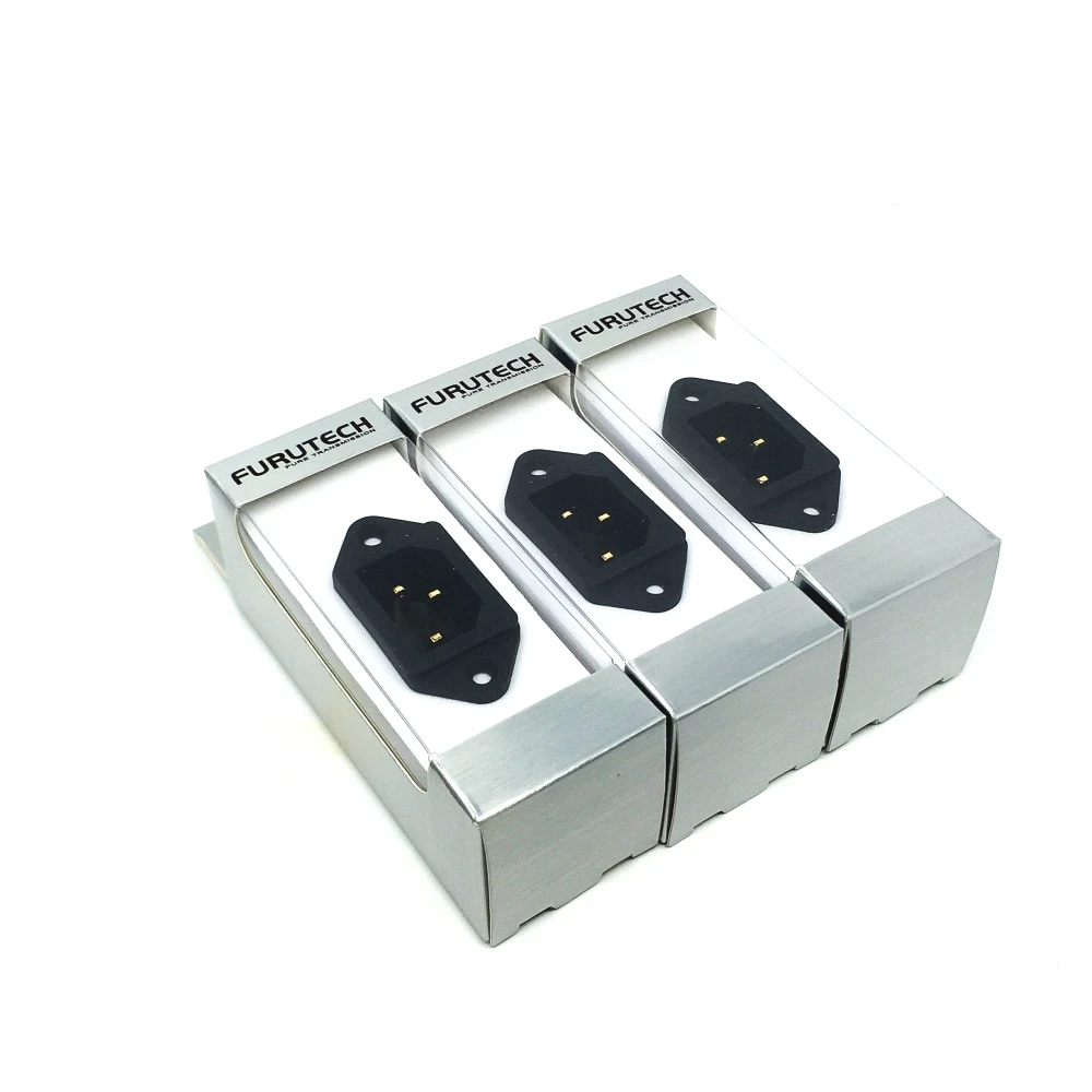 HIFI 3 szt. FURUTECH FI-06(G) gniazdo wlotowe IEC 3-pin spawana edycja miedź pozłacana HIFI Power MATIHUR AC oryginalne opakowanie