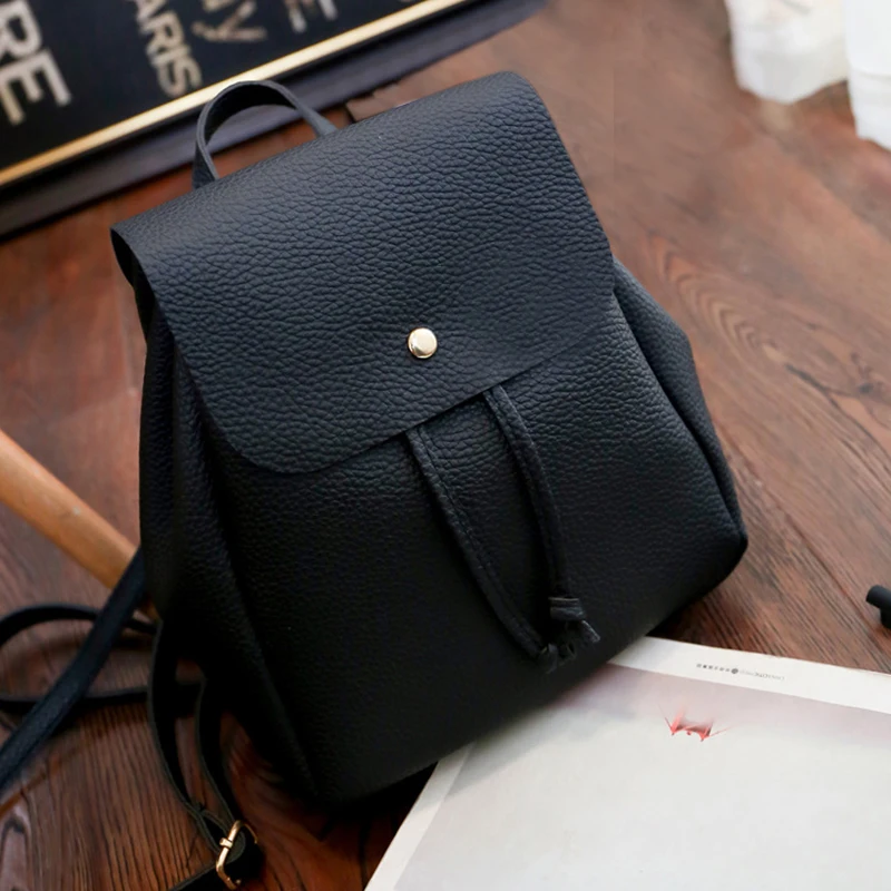 

Women PU Leather Backpack Lady Casual School Travel Shoulder Bag Satchel Handbag