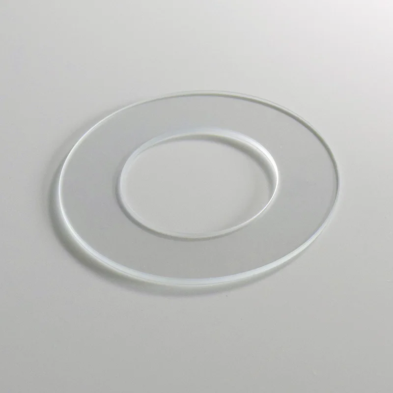 

Ultra-thin optical glass ring / inner circle 50mm outer circle 80mm high temperature resistant high transmission slide