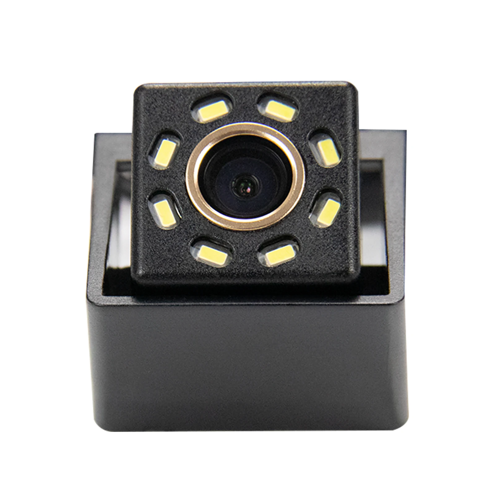 Misayaee Car Rear View Reverse Parking Camera Golden 8 Led for Ssang Yong Actyon (2013 - 2017) Night Vision Waterproof