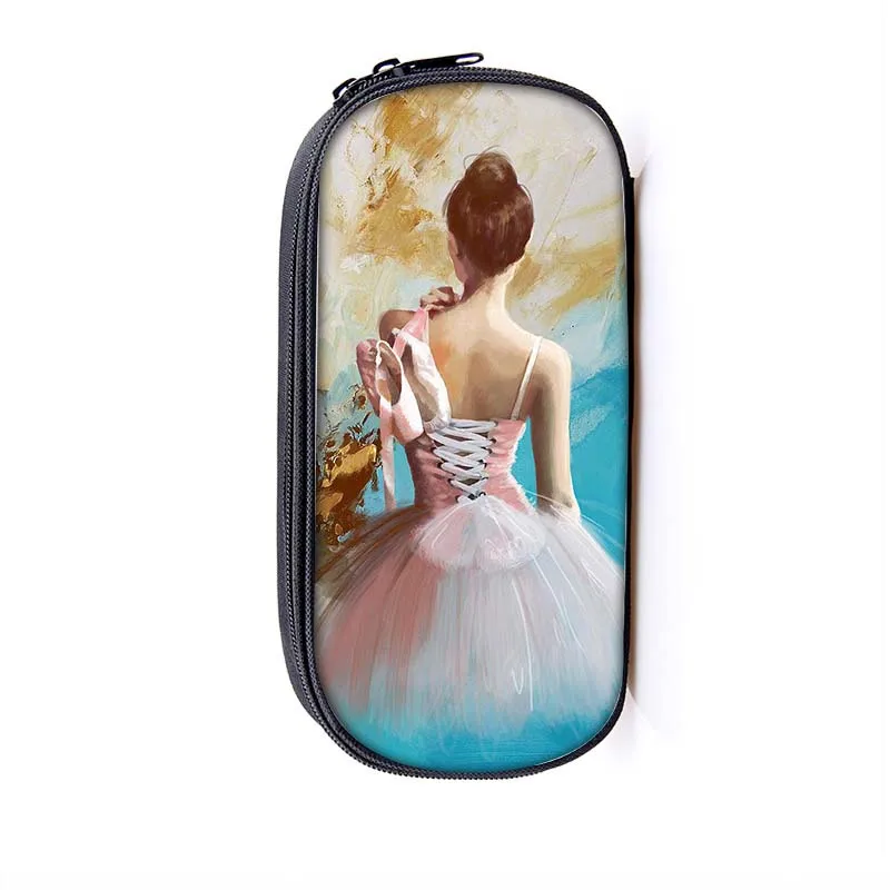 Elegant  Ballet Dancing Girls make up bags Pencil Holder Newly Children School Case Make Up Stationery Kids Gift