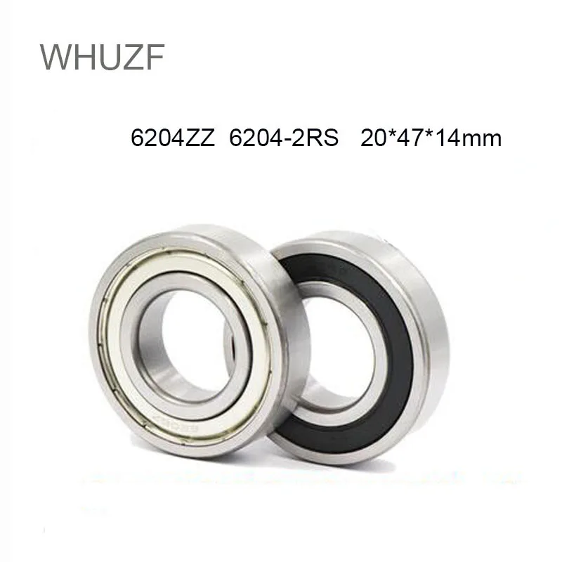 

WHUZF Free Shipping 6204Z ZZ RS 2RS 20x47x14mm 6204-2RS Deep Groove Ball Bearing Snap Slot Heat Resisting Bearings