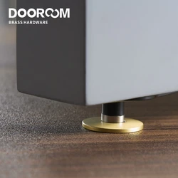 Butoir de porte en laiton, support de porte robuste, magnétique Invisible, loquet caché