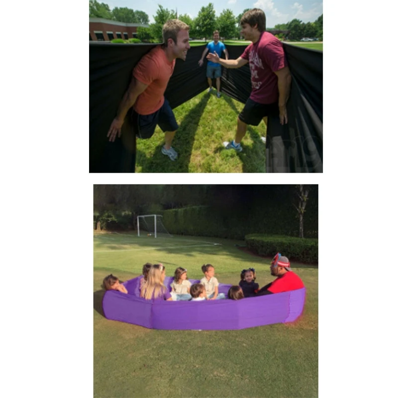 

Уличная тренировочная трубка из лайкры для семейных игр, командного строительства, эластичная тренировочная трубка из полиэстера, 3 цвета на выбор