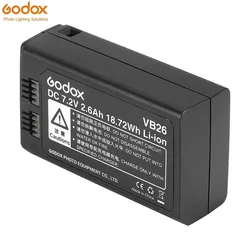 Godox VB26 Li-ion Battery DC 7.2V 2600mAh 18.72Wh Replacement Battery for Godox V1S V1C V1N V1F V1O V1P Round Head Flash