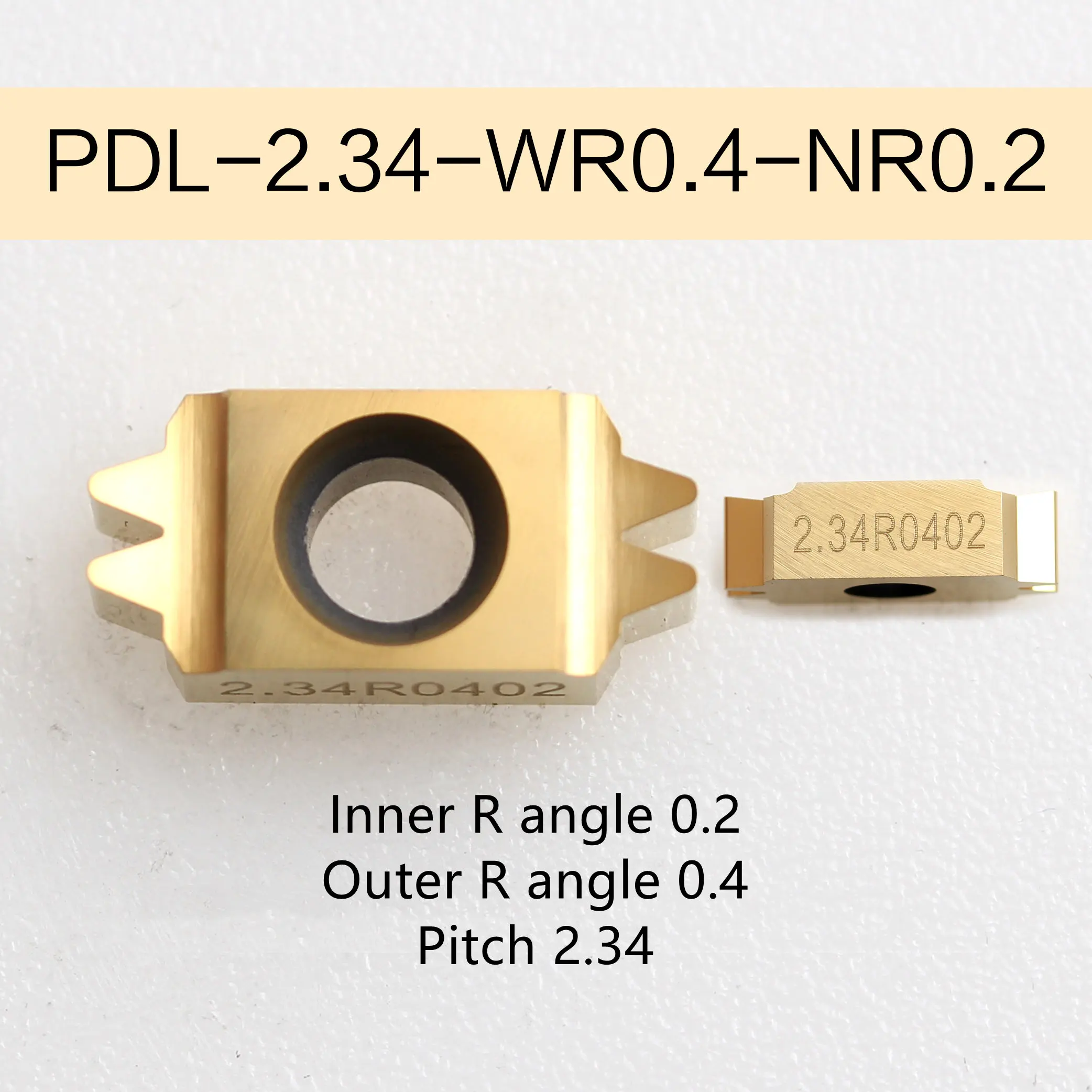 10 pz PDL-3.56-WR0.4-NR0.4 puleggia utensili per tornitura inserti in metallo duro inserti per tornio