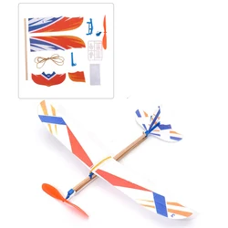 Montessori DIY Kids Toy Rubber Band Powered Aircraft Model Kits Toys for Children Foam Plastic Assembly Planes Science Toy Gifts