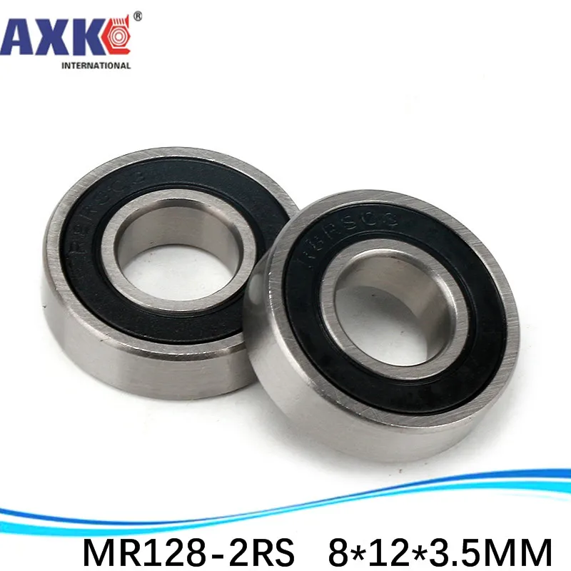 AXK  sale price 1 pc miniature deep groove ball bearing MR128-2RS / 678RS 8*12*3.5 mm