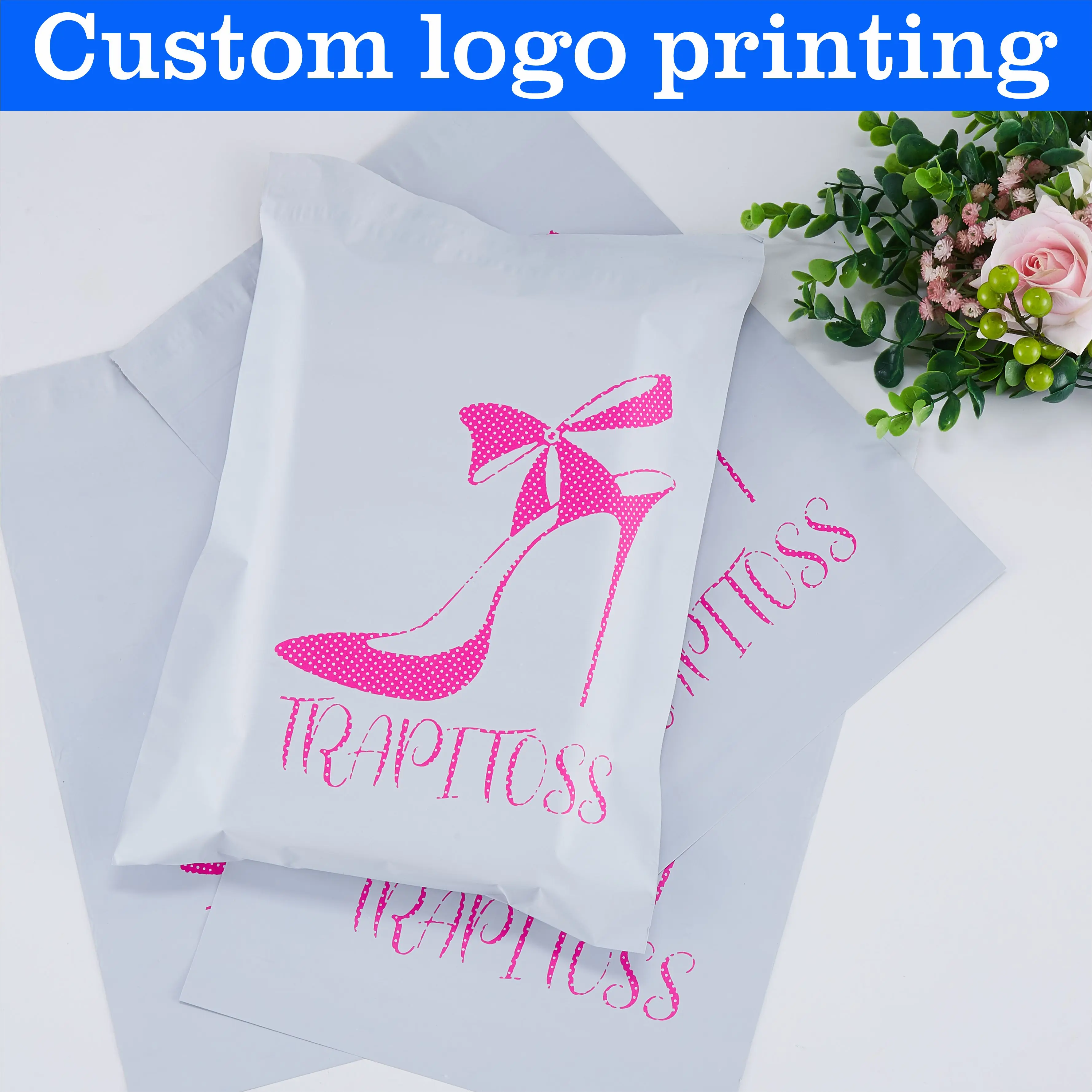 

custom printed white poly mailers envelope mailing plastic shipping packaging bag custom mailing bags for clothing packaging