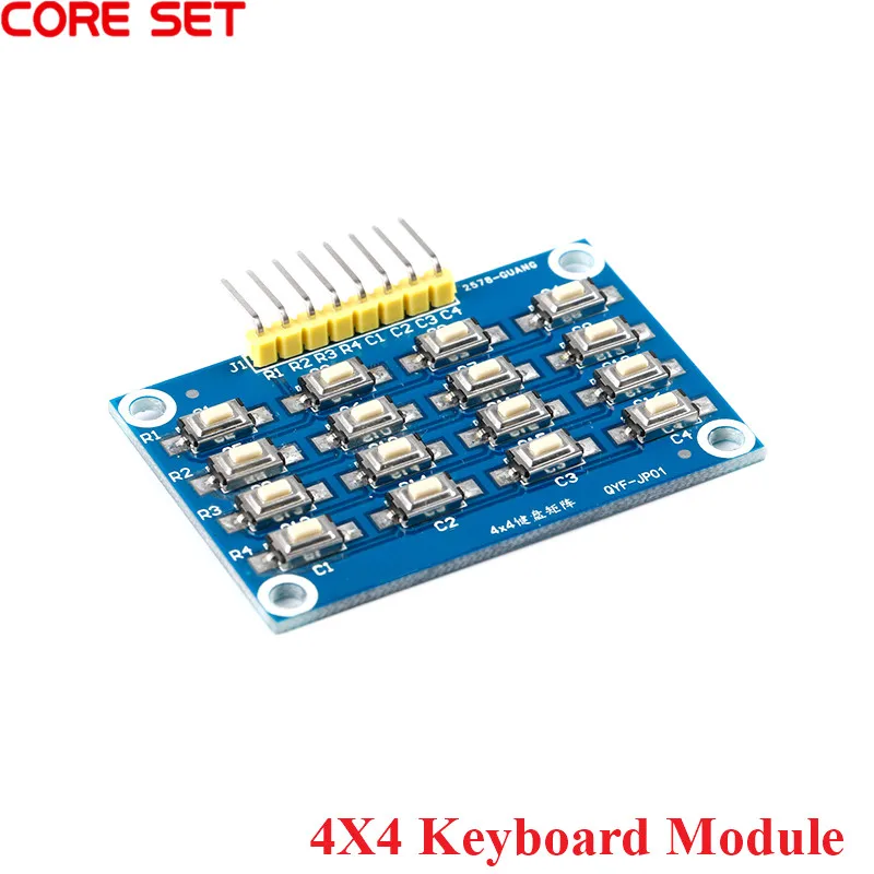 

5Pcs MCU 4X4 Matrix Keyboard Module 16 Patch Buttons DIY Kit For Arduino Development Board Learning Board Originnal New.