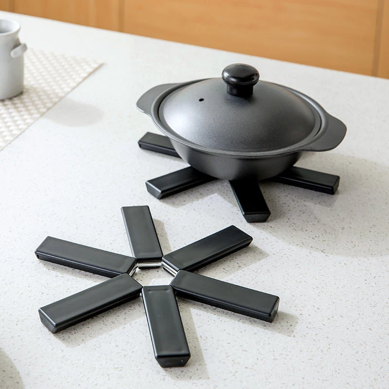 Có Thể Gập Lại Chịu Nhiệt Placemat Bàn Ăn Thảm Nhựa Cách Nhiệt Coaster Miếng Lót Cho Chảo Nồi Bộ Giá Đỡ Utensilios De Cocina