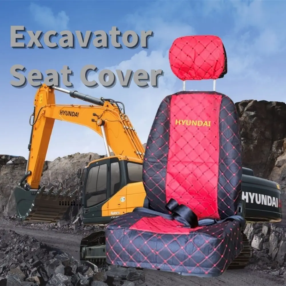 Excavator Seat Cover for CATERPILLAR HYUNDAI DOOSAN  HIACHI KATO KOBELCO SUMITOMO Protect the Seat Cushion Decoration Komatsu