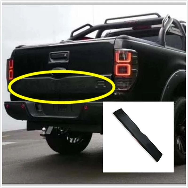 High Quality Rear Door Cover For Ford Ranger Wildtrak Raptor T6 T7 T8 2012 -2014 2015 -2017 2018 2019 2020 2021 Tailgate Trims