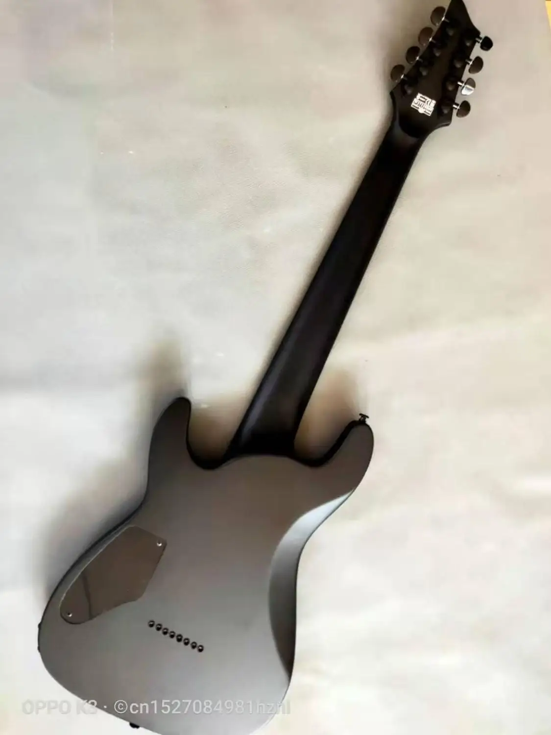 Classic high quality 8 string electric guitar, matte black body, black hardware, free delivery