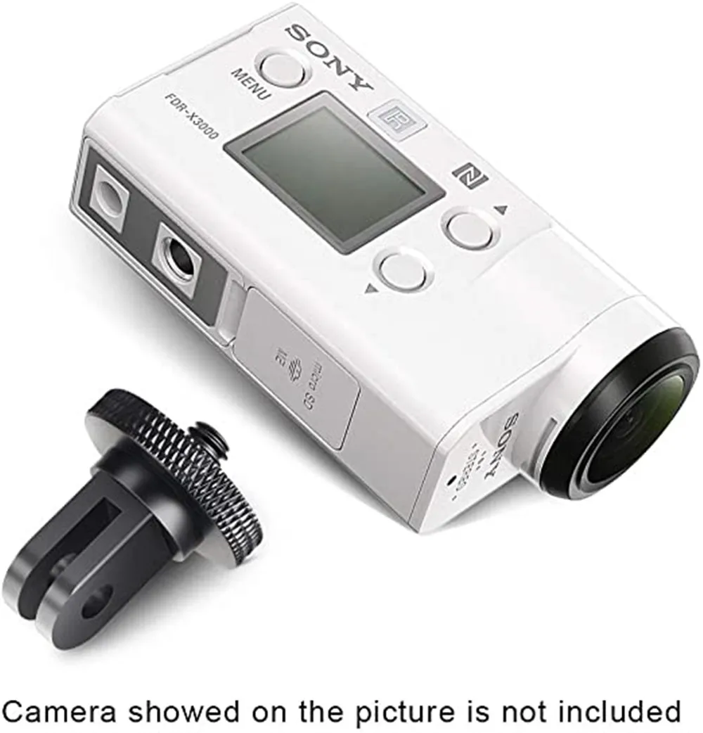 Aluminiumlegierung 1/4 Zoll Mini-Stativ-Adapterhalterung für GoPro Hero 12 10 9 8 5 Schwarz Sjcam M10 Xiaomi Yi 4K Eken Go Pro Zubehör – Detail 6