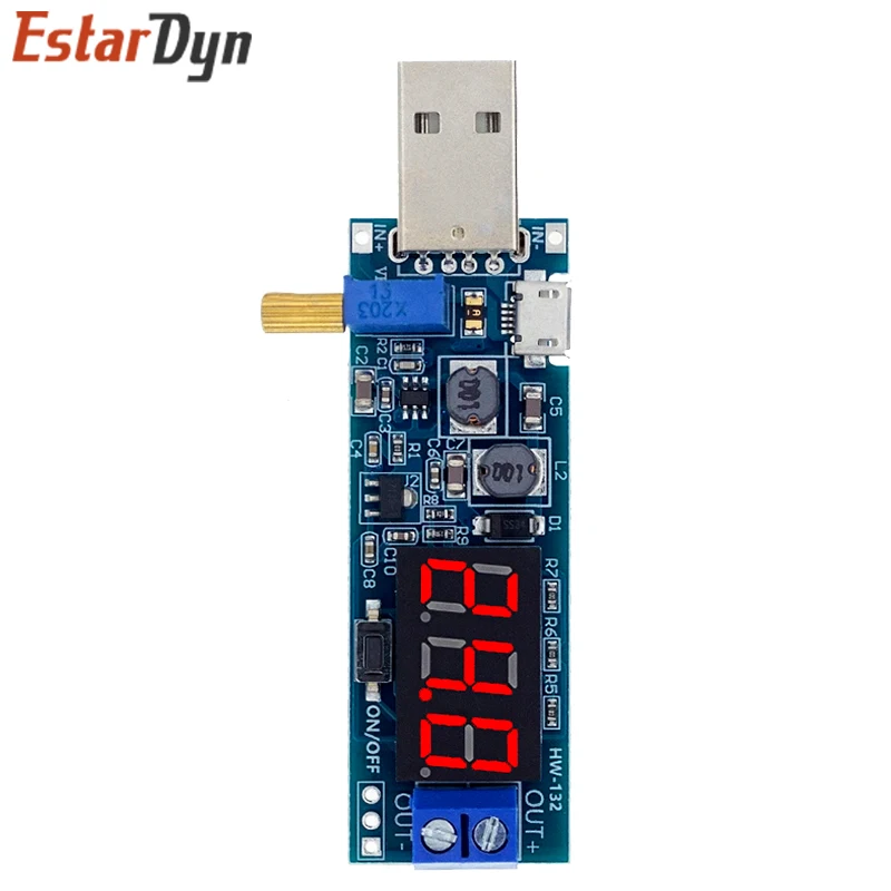 Boost Buck Converter USB Step UP / Down Power Supply Module DC-DC 5V to 3.3V / 12V Adjustable Out DC 1.2V-24V