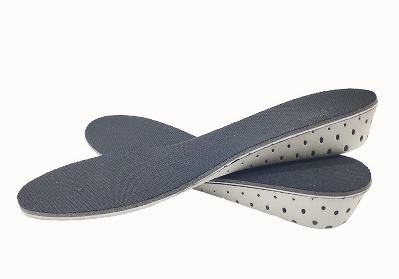 Einlegesohle zur Erhöhung der Höhe, 1 Paar, hart, atmungsaktiv, Memory-Schaum, Fersenhebeinsätze, Schuhheber, Schuhpolster, Aufzugs-Einlegesohlen für Unisex – Detail 8