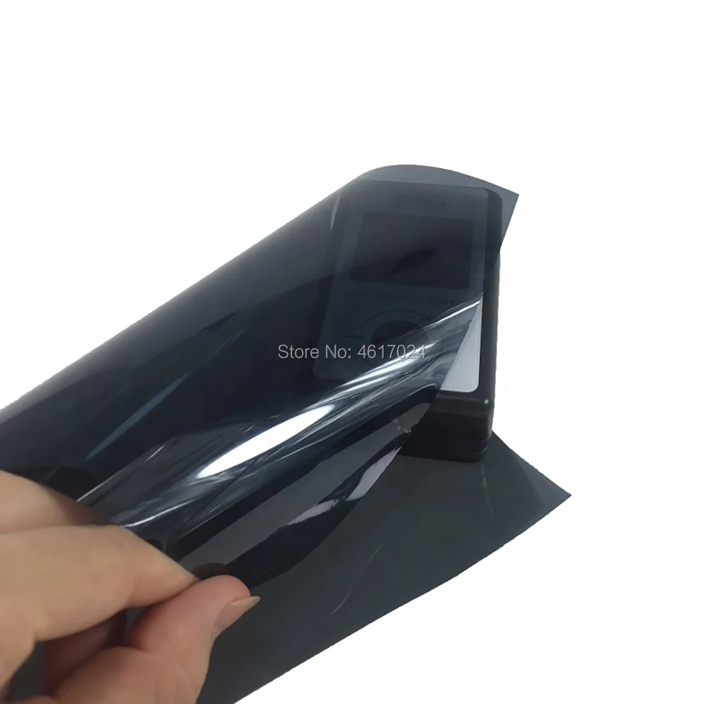 50cmX200cm New Vision PET car sticker 2ply VLT15% Black dyed glass foil tint self-adhesive auto solar window film