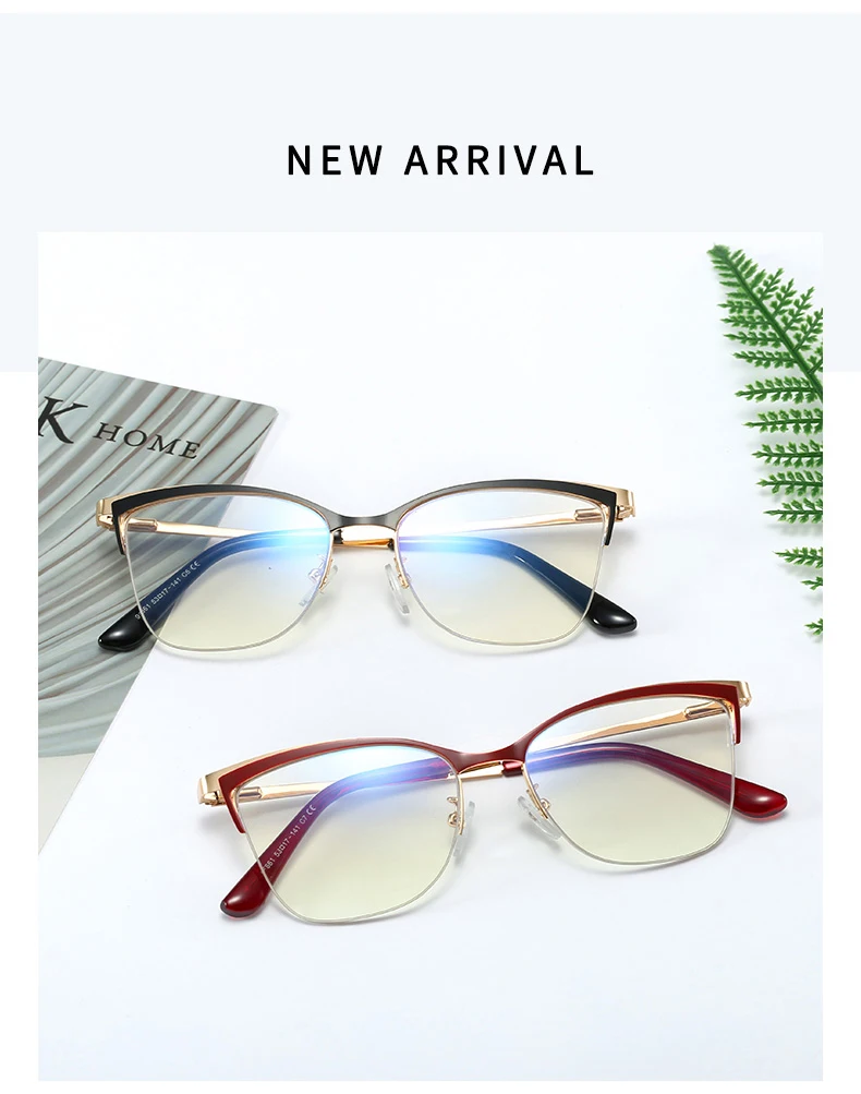 Blau Licht Blockieren Gläser Optische Verordnung Frauen Brillen Neue Frauen Brillen Mode UV400 Anti-Reflektierende Brille – Detail 1