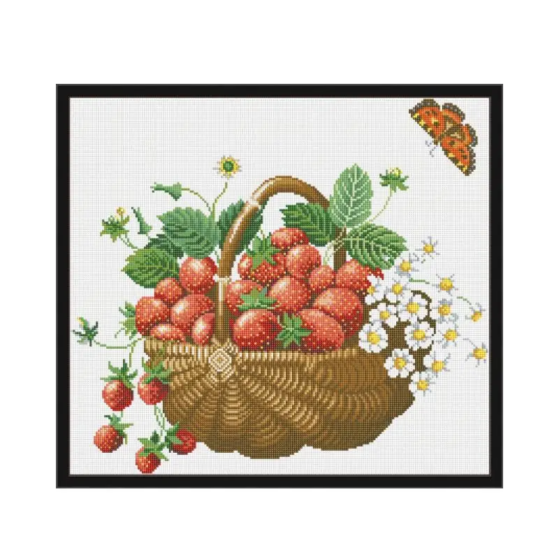 tempting strawberry Diamond painting cross stitch kit Square Round Drill stitching embroidery DIY handmade needlework