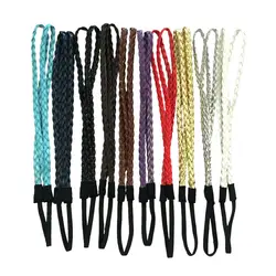 1 Pcs Braided Fashion Leather Woven Hair Band Double Headband for Women Girls