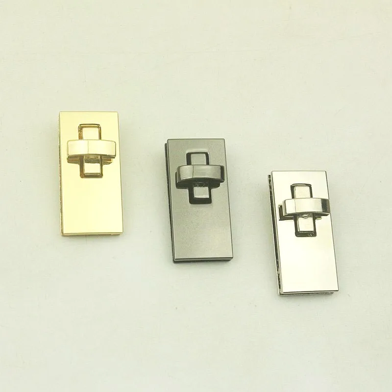 

10Pcs 23x47mm Rectangle Metal Handbag Twist Lock Buckles Switch Bags Clasp Button DIY Leather Hardware Replace Accessories