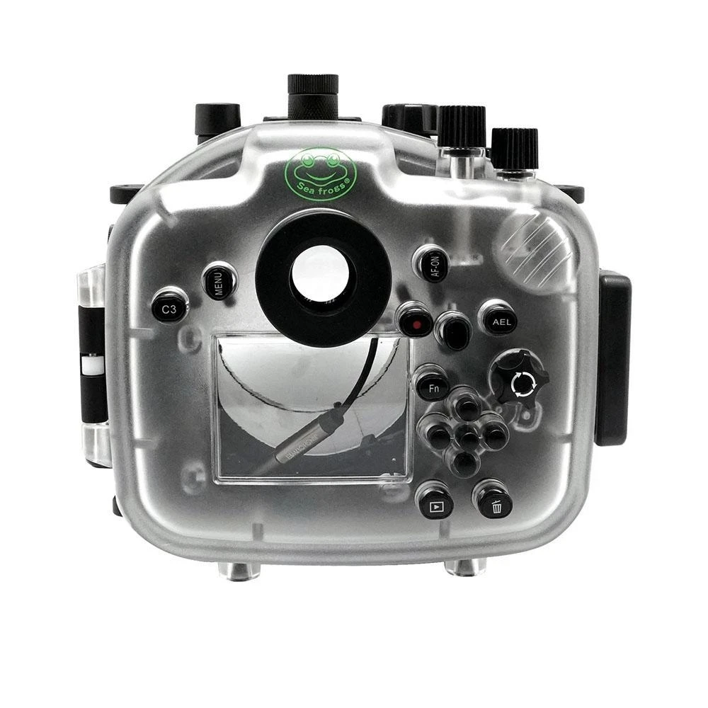 Seafrogs 40m/130ft Camera Waterproof Housing For Sony A7III A7R3 A7RIII A7M3 90mm Lens Underwater Camera Housing Diving Box Case