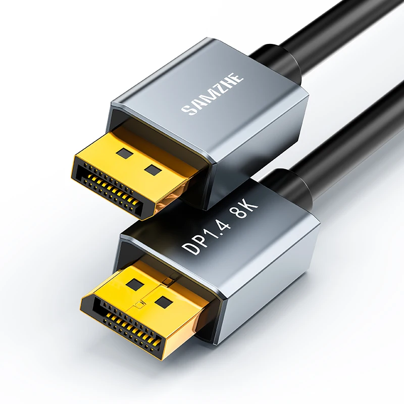 Samzhe Displayport 1.4 Kabel 8K 4K 60Hz Hdr 165Hz Display Port Adapter Voor Video Pc Laptop tv Dp 1.4 1.2 Poort Kabel