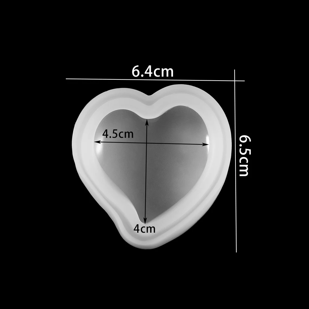 3D Heart Shape Silicone Mold for DIY Jewelry Making