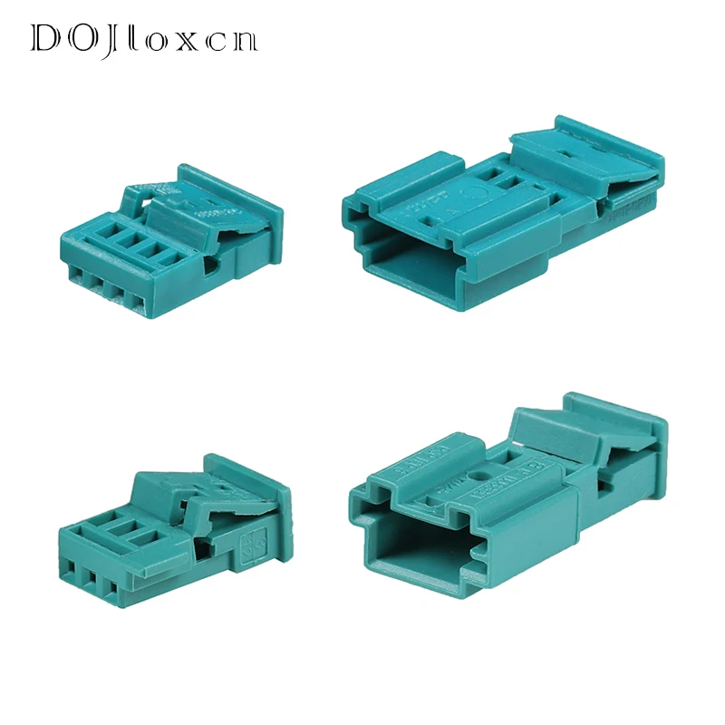 1/2/5 Sets  2 3 4 Pin Suitable For BMW Rain Sense Atmosphere Light Door Light Connector Tweeter Green Plug 968813-9 1355600-9