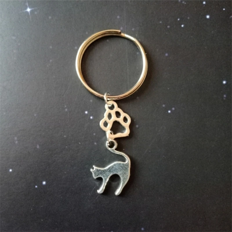 Small Cat Paw Keychain, Cat Keychain, Cat Key Ring, Creative Keychain, Cat Lovers Gifts