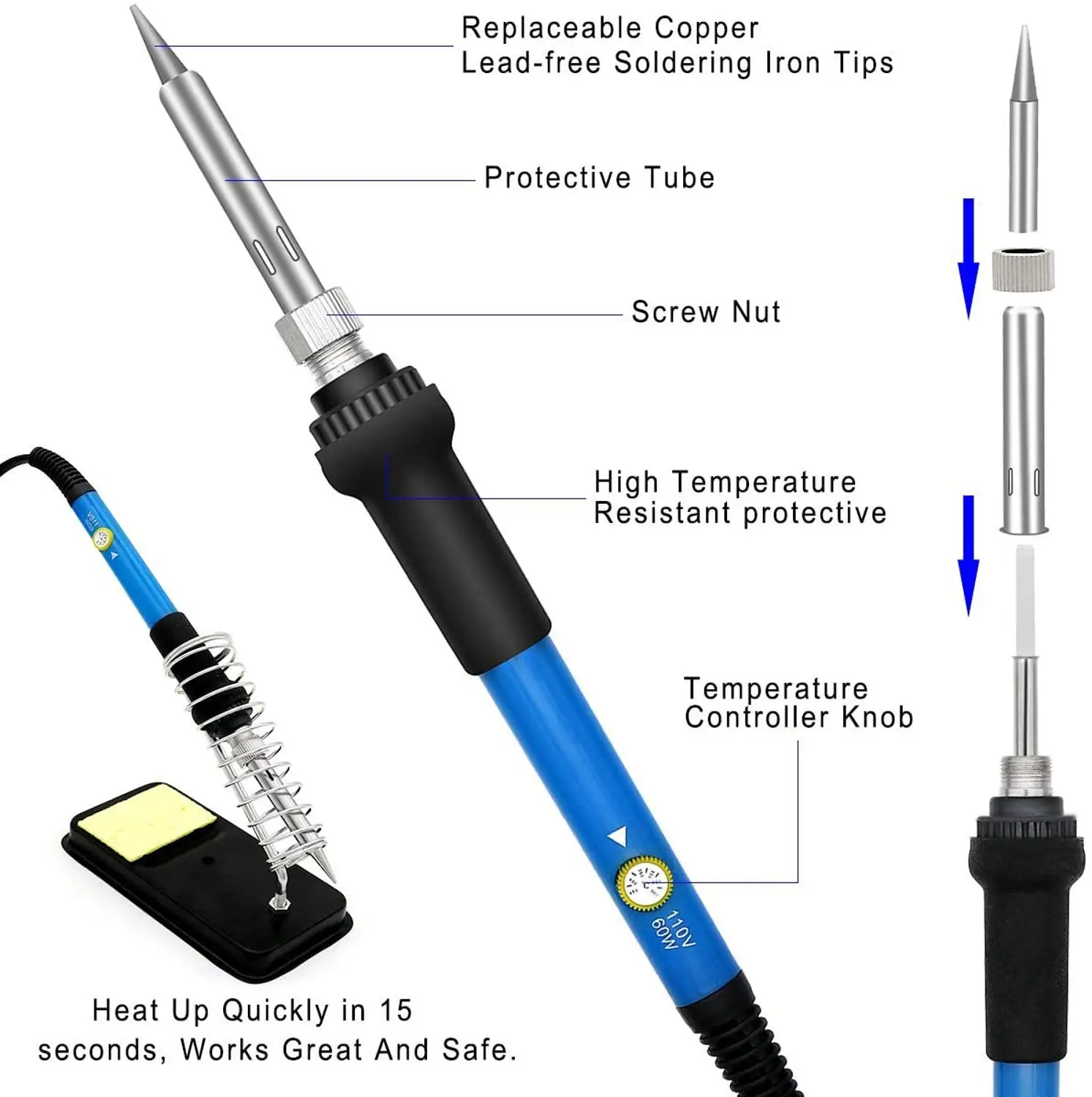 Mô Hình Gỗ DIY Đốt Bộ 95 Chiếc Hàn Truyền Nhiệt Bút Với Công Tắc Điều Chỉnh Điều Khiển Nhiệt Độ Hàn Dập Nổi/Carvin