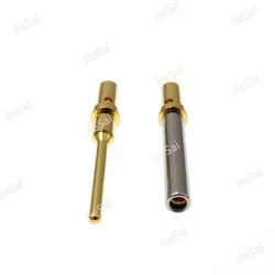 50/100 Uds DTM 0460-202-2031 0462-201-2031 Terminal sólido chapado en oro de acero inoxidable tamaño 20 AWG Pin Deutsch
